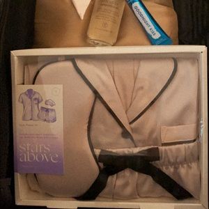 New silk PJ set blush rose color